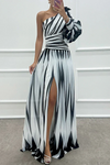 Cordelia | Women's Wedding Guest One Shoulder Asymmetric Maxi Dress