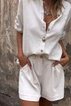 Ellery | Women's Summer Shorts and Top Set with Breathable Fabric and Relaxed Fit