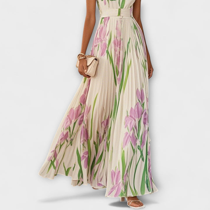 Valoria | Versatile Floral Chiffon Prom Dress for Any Event