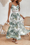 Leilani | Women's Floral Midi Dress with Flowy Design and Draped Detail