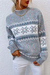 Leilani | Women's Sweater with Mock Neck and Pattern