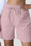 Allegra | Women's Drawstring Wide Leg Relaxed Shorts