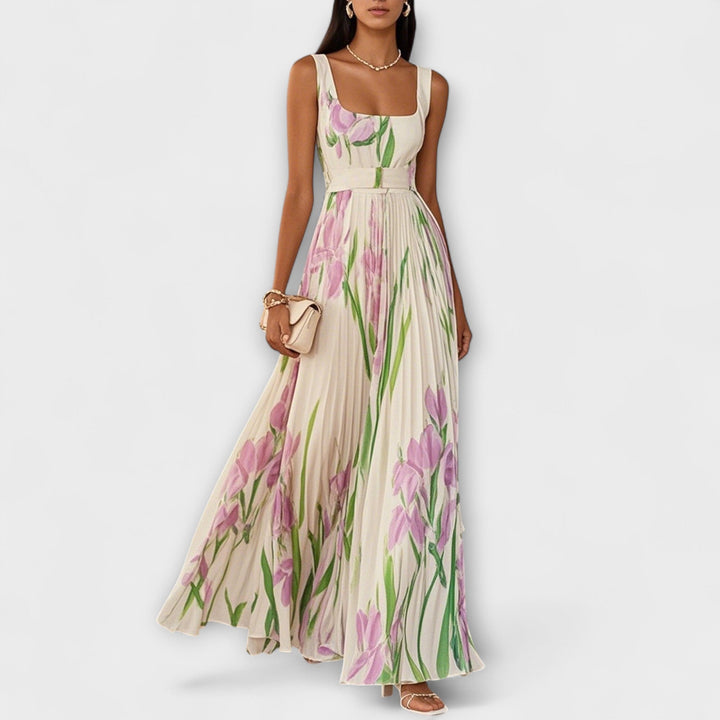 Valoria | Versatile Floral Chiffon Prom Dress for Any Event