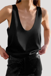 Camille | Women's Deep V Neck Sleeveless Tank Top