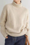 Women's Oversized Cashmere Turtleneck Sweater