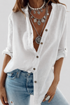 Evangeline | Women's Oversized Long Sleeve Button Down Shirt