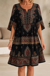 Vivienne | Women's Dress with Paisley Print and Tiers