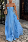 Orchid | Women's Wedding Guest Halter Maxi Dress Evening
