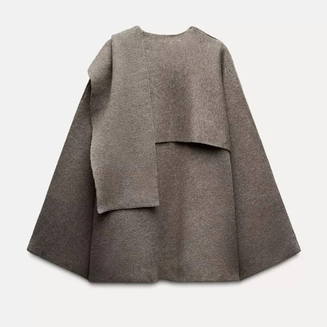 Draped Cape Jacket
