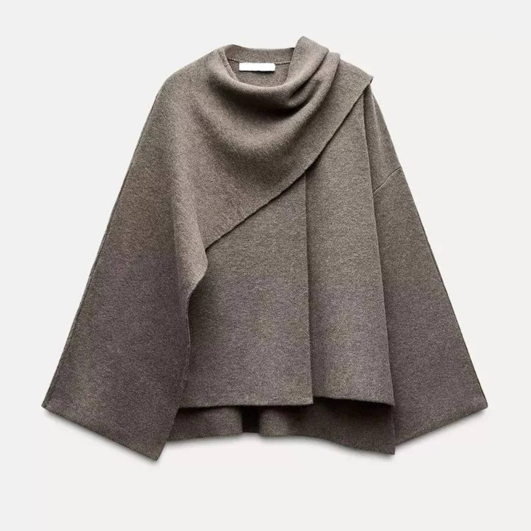 Draped Cape Jacket