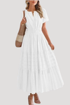 Rosemary | Women's Smocked Waist Tiered Maxi Dress