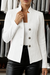 Ruby | Women's Jacket with Mandarin Collar and Buttons