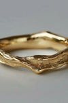 Forgia | Classic Hammered Gold Ring