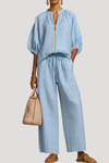 Willa | Women's Zip Front Two Piece Set